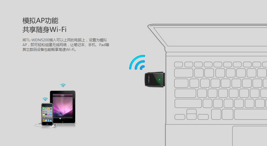 TP-LINK TL-WDN5200 450M双频USB无线网卡 性能与价格的平衡之选